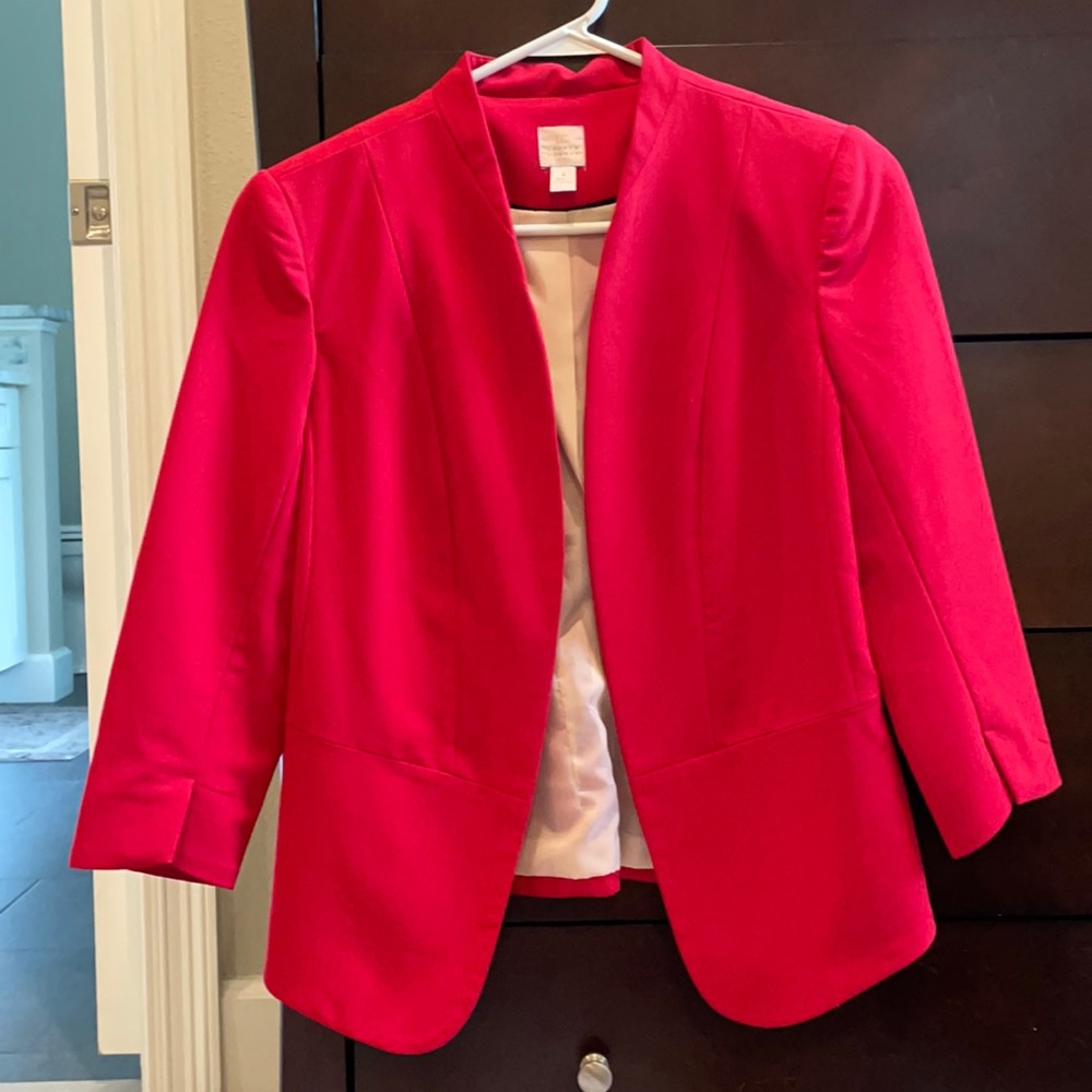 Red Lauren Conrad blazer